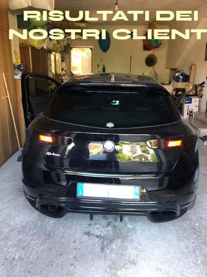 🔥0405 DIFFUSORE POSTERIORE ADATTO PER ALFA ROMEO GIULIETTA NERO LUCIDO🔥