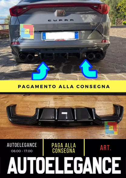 2011 ⚡️DIFFUSORE ADATTO PER CUPRA FORMENTOR  2020+ NERO LUCIDO⚡️