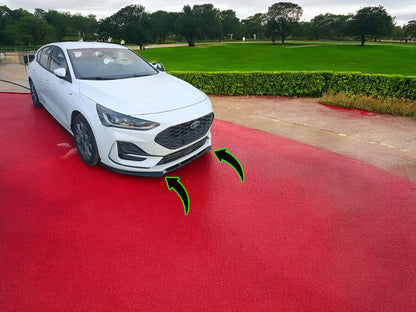 🔥SPLITTER ANTERIORE PER FORD FOCUS MK4.5 ST / ST-LINE (2022-) NERO LUCIDO ABS🔥