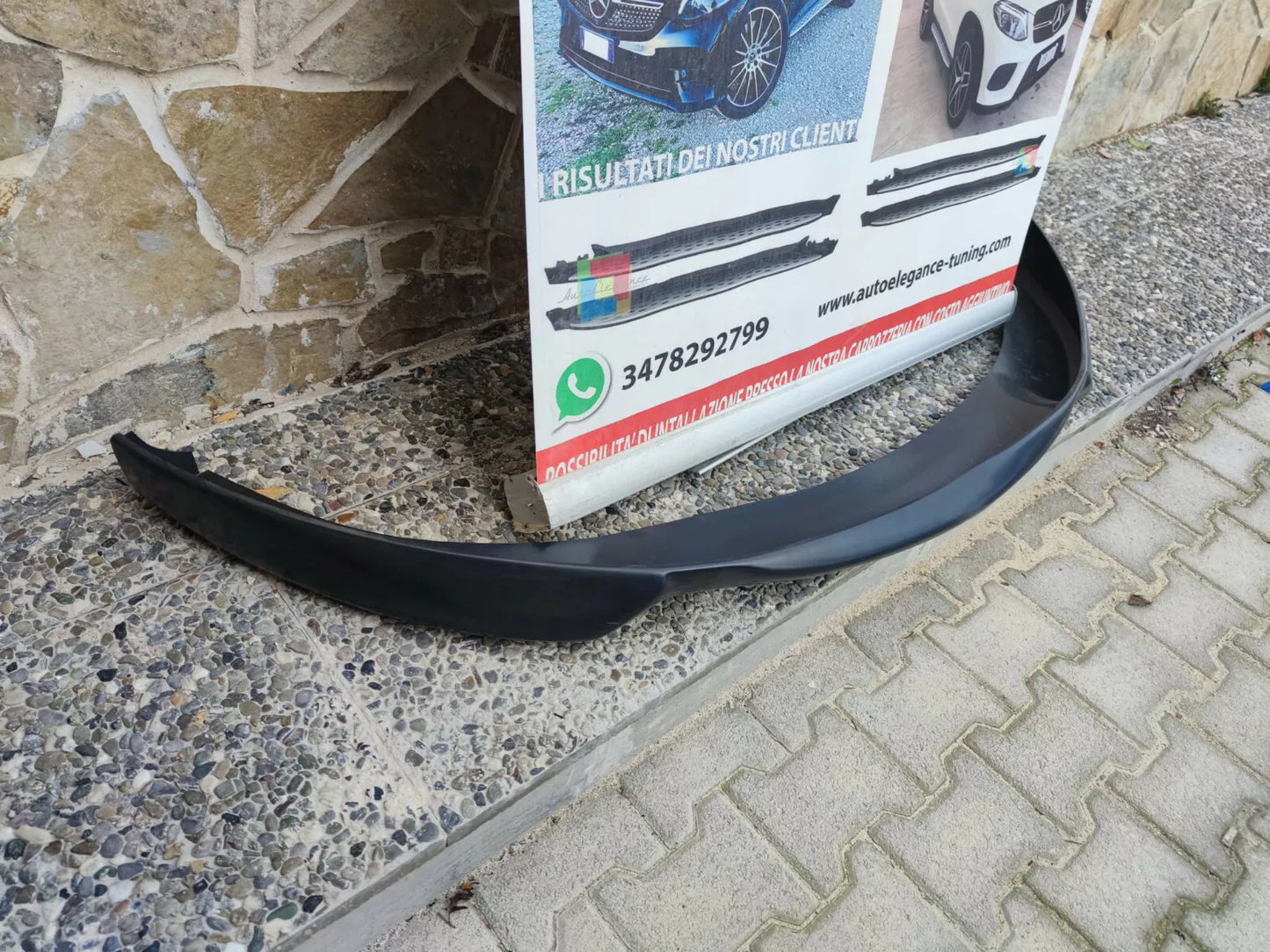 0137 SPLITTER SOTTO PARAURTI ADATTO PER OPEL CORSA D 10-14 FACELIFT LOOK OPC ABS