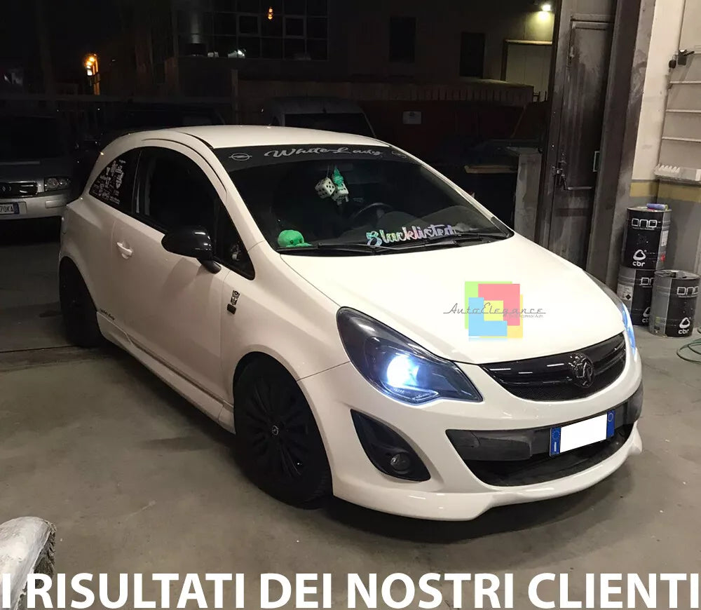 0137 SPLITTER SOTTO PARAURTI ADATTO PER OPEL CORSA D 10-14 FACELIFT LOOK OPC ABS
