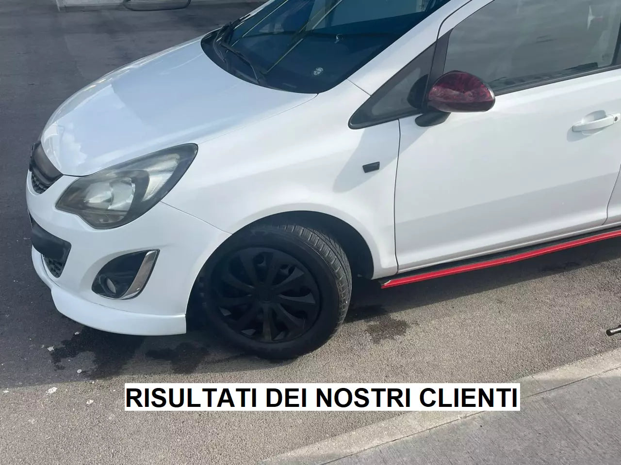 0137 SPLITTER SOTTO PARAURTI ADATTO PER OPEL CORSA D 10-14 FACELIFT LOOK OPC ABS
