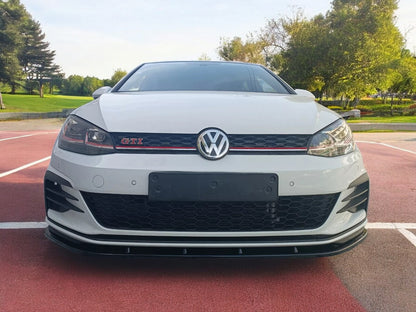 🔥SPLITTER ANTERIORE ADATTO PER VW GOLF MK7 FACELIFT GTI NERO LUCIDO ABS🔥