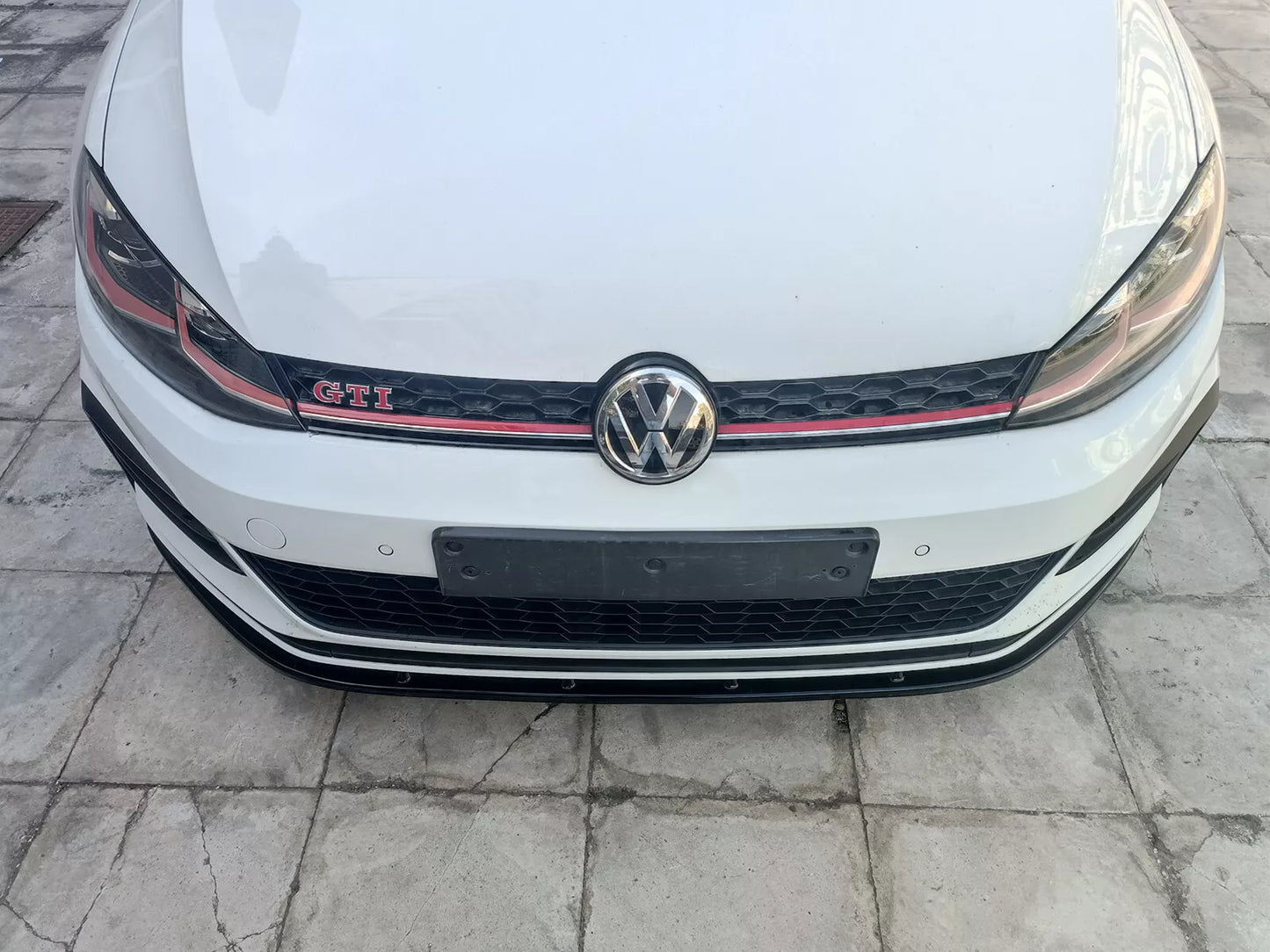 🔥SPLITTER ANTERIORE ADATTO PER VW GOLF MK7 FACELIFT GTI NERO LUCIDO ABS🔥