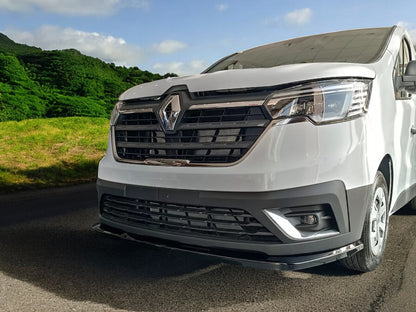 🔥SPLITTER ANTERIORE PER RENAULT TRAFIC MK3 FACELIFT (2022-) NERO LUCIDO ABS🔥