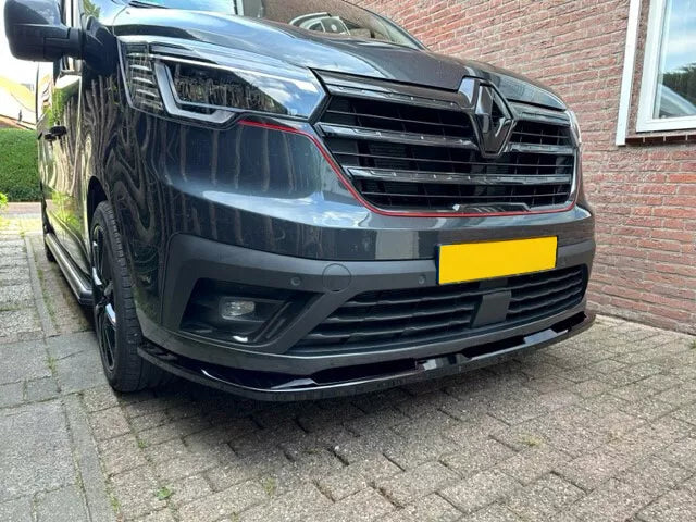 🔥SPLITTER ANTERIORE PER RENAULT TRAFIC MK3 FACELIFT (2022-) NERO LUCIDO ABS🔥