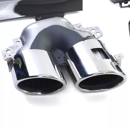 ⭐Glossy Black Sports Diffuser with Exhaust Tips for Mercedes CLA C118⭐