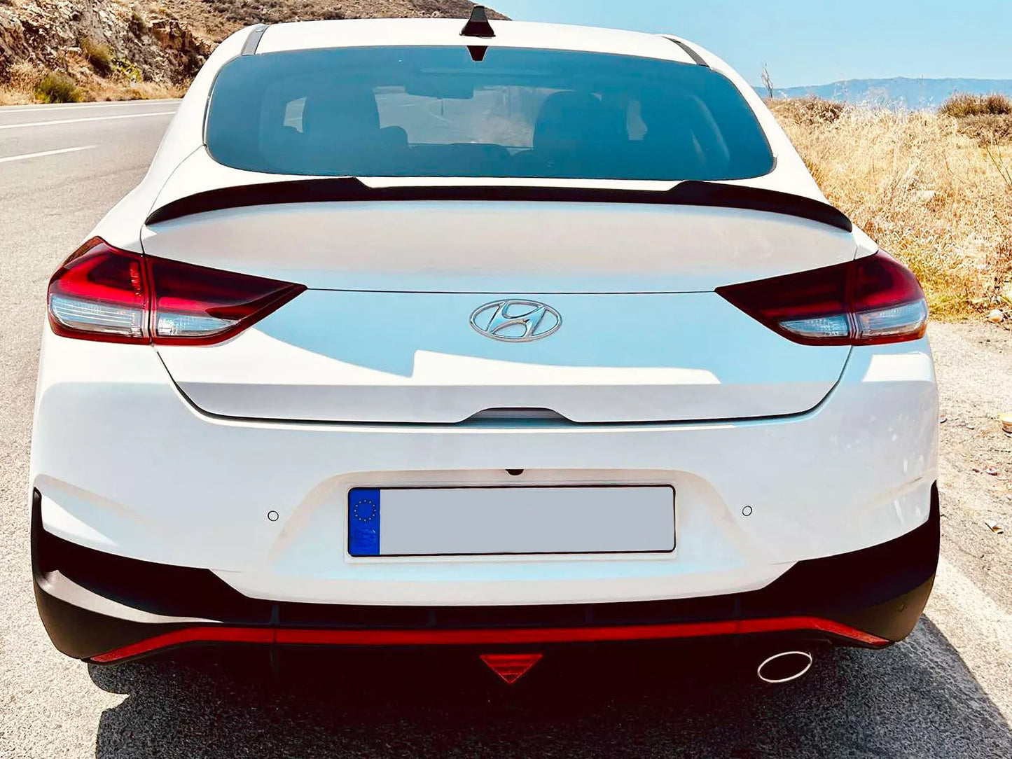 🔥SPOILER ESTENIONE ADATTO PER HYUNDAI I30 MK3 FASTBACK (2016-)ABS NERO LUCIDO🔥