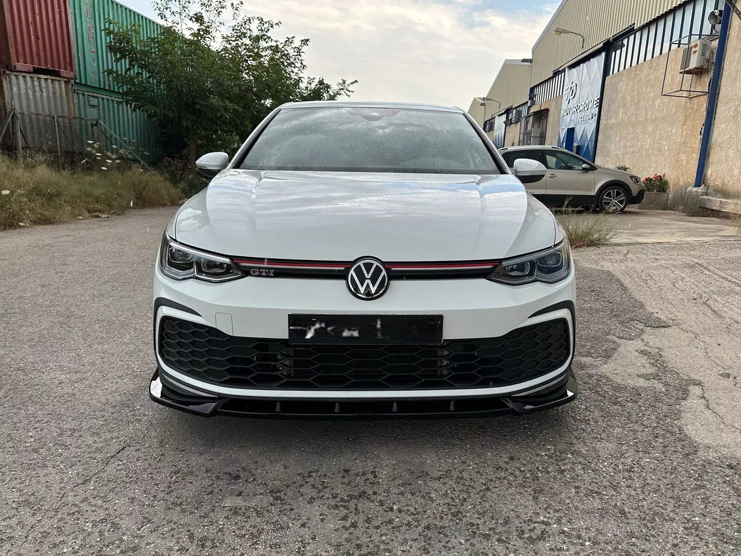 🔥SPLITTER ANTERIORE PER VOLKSWAGEN GOLF MK8 GTI / R-LINE (2019-) NERO LUCIDO 🔥