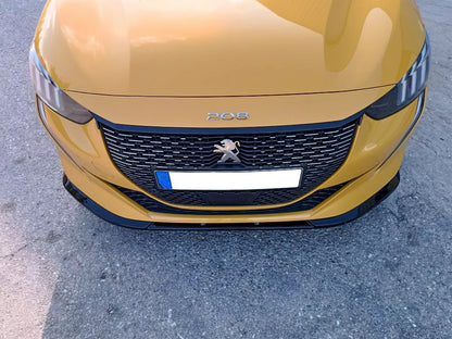 💕SPLITTER ANTERIORE V.2 ADATTO PER PEUGEOT 208 MK2 (2019-) NERO LUCIDO ABS💕