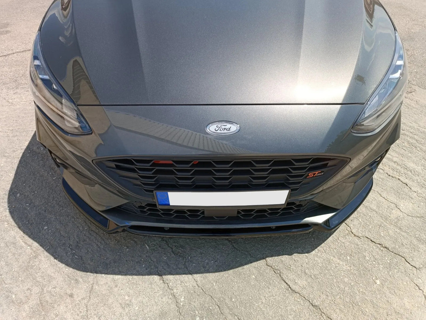 💕SPLITTER ANTERIORE PER FORD FOCUS MK4 ST / ST-LINE(2018-2022)NERO LUCIDO ABS💕