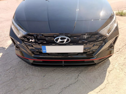 💕SPLITTER ANTERIORE ADATTO PER HYUNDAI I20 MK3 N / N-LINE NERO LUCIDO ABS💕