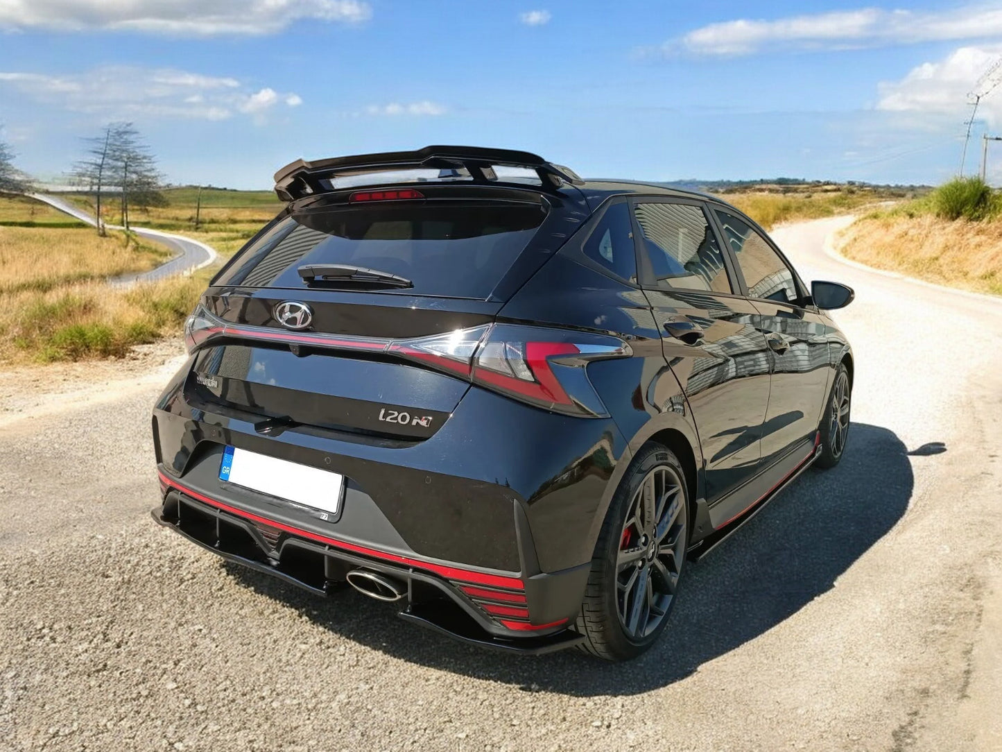 💕EXTENSION ROOF SPOILER SUITABLE FOR HYUNDAI I20 N MK3 (2020-) ABS💕