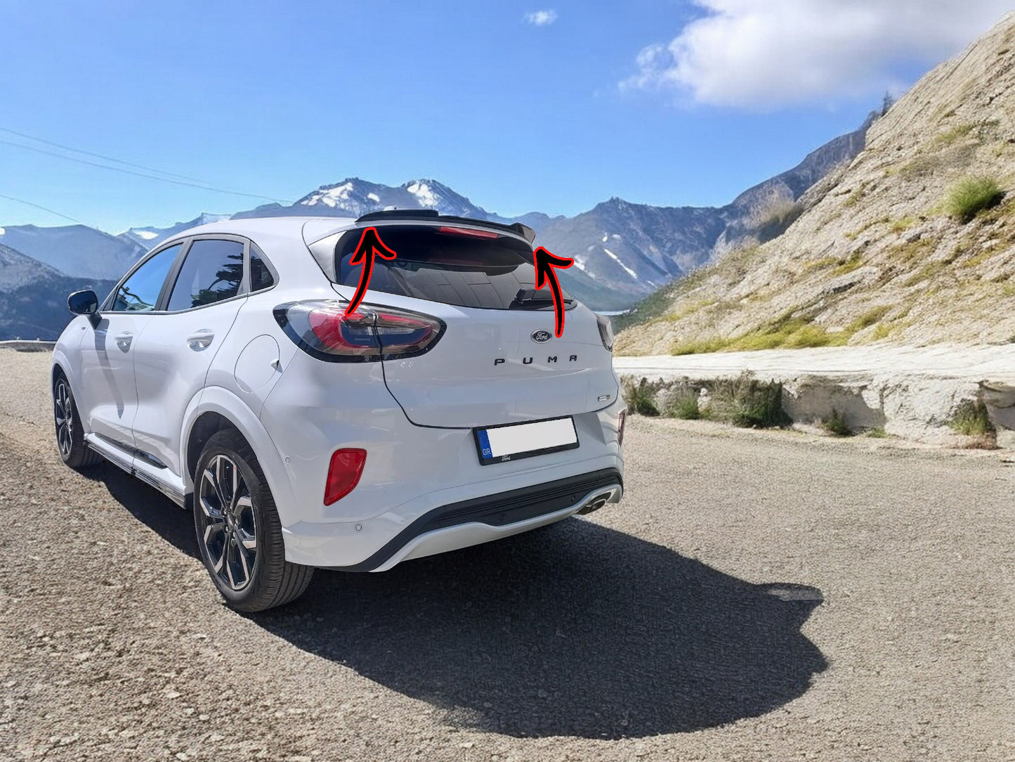 🔥SPOILER TETTO  ESTENIONE ADATTO PER FORD PUMA ST-LINE (2019-) ABS🔥