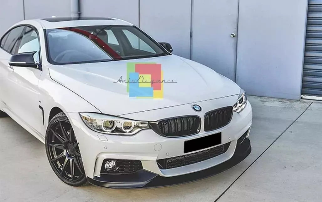 0198 FRONT SPLITTER SUITABLE FOR BMW 4 SERIES F32 F33 F36 M SPORT LOOK 