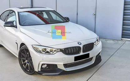 0198 FRONT SPLITTER SUITABLE FOR BMW 4 SERIES F32 F33 F36 M SPORT LOOK 