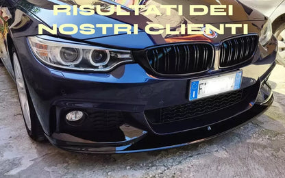 0198 FRONT SPLITTER SUITABLE FOR BMW 4 SERIES F32 F33 F36 M SPORT LOOK 
