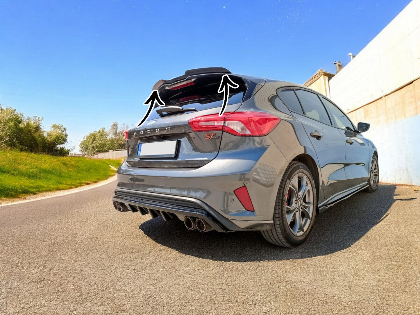 🔥EXTENSION ROOF SPOILER SUITABLE FOR FORD FOCUS MK4 ST-LINE (2018-) ABS🔥