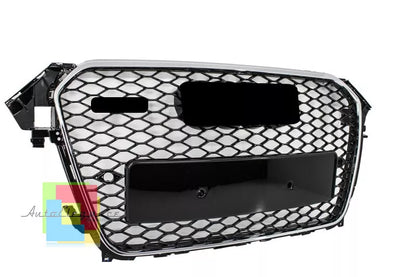 0624⭐GRIGLIA ANTERIORE AUDI A4 B8 12-15 AVANT BERLINA CALANDRA RS4 CROMATO⭐