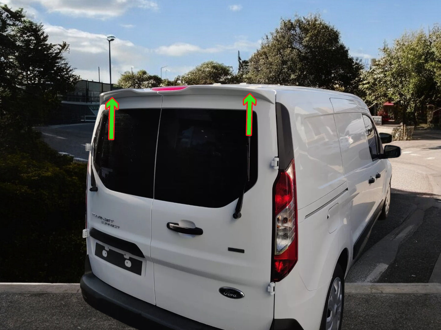 🔥SPOILER TETTO ALETTONE POSTERIORE 2 PORTE PER FORD TRANSIT CONNECT (2014-)🔥