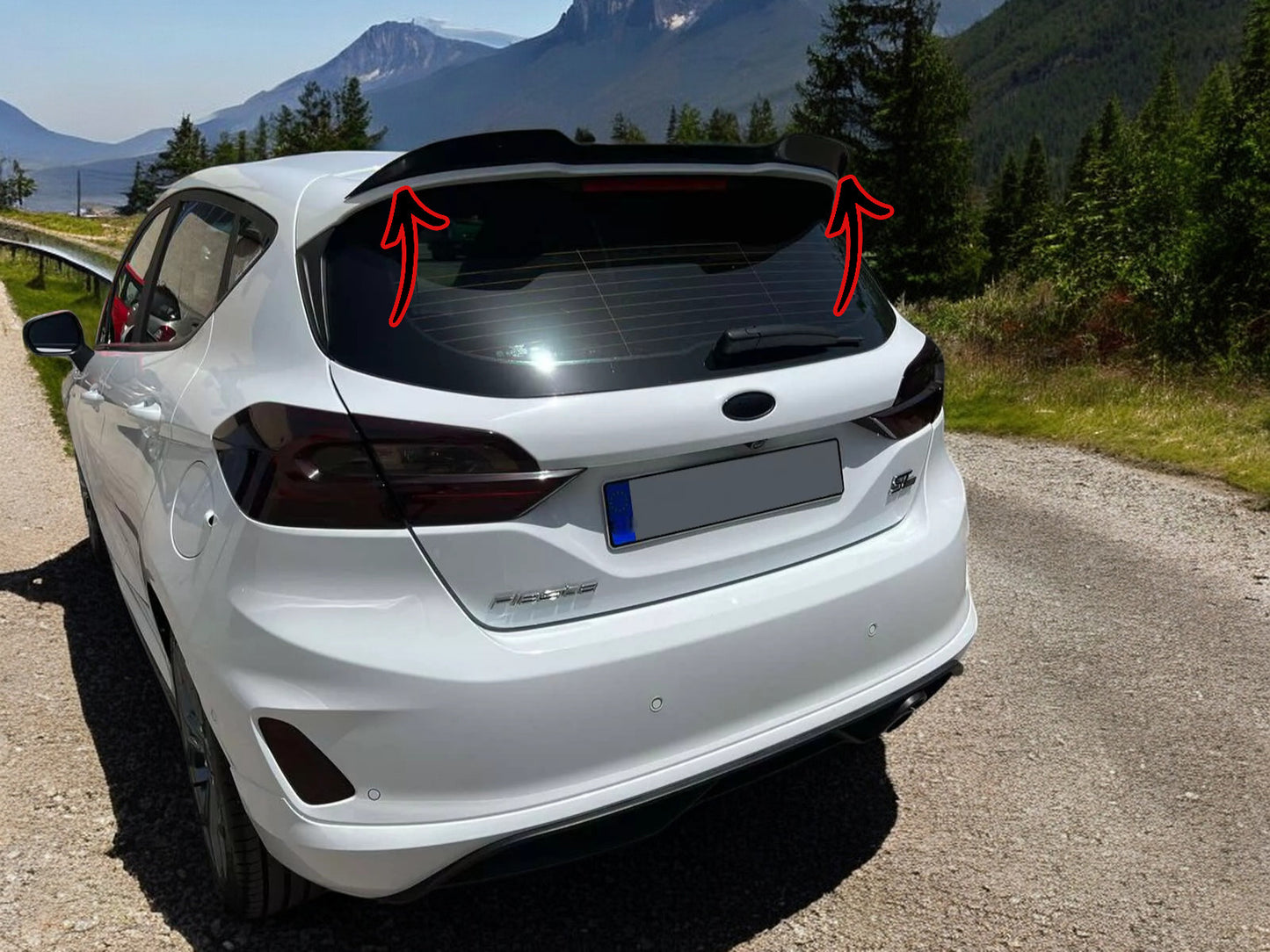 🔥EXTENSION ROOF SPOILER SUITABLE FOR FORD FIESTA MK8 ST / ST-LINE (2017-) ABS🔥