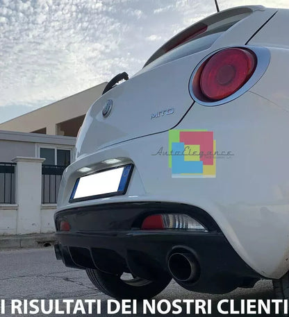 0151🔥DIFFUSORE ALFA ROMEO MITO 2008+ SOTTO PARAURTI POSTERIORE DAM NERO🔥