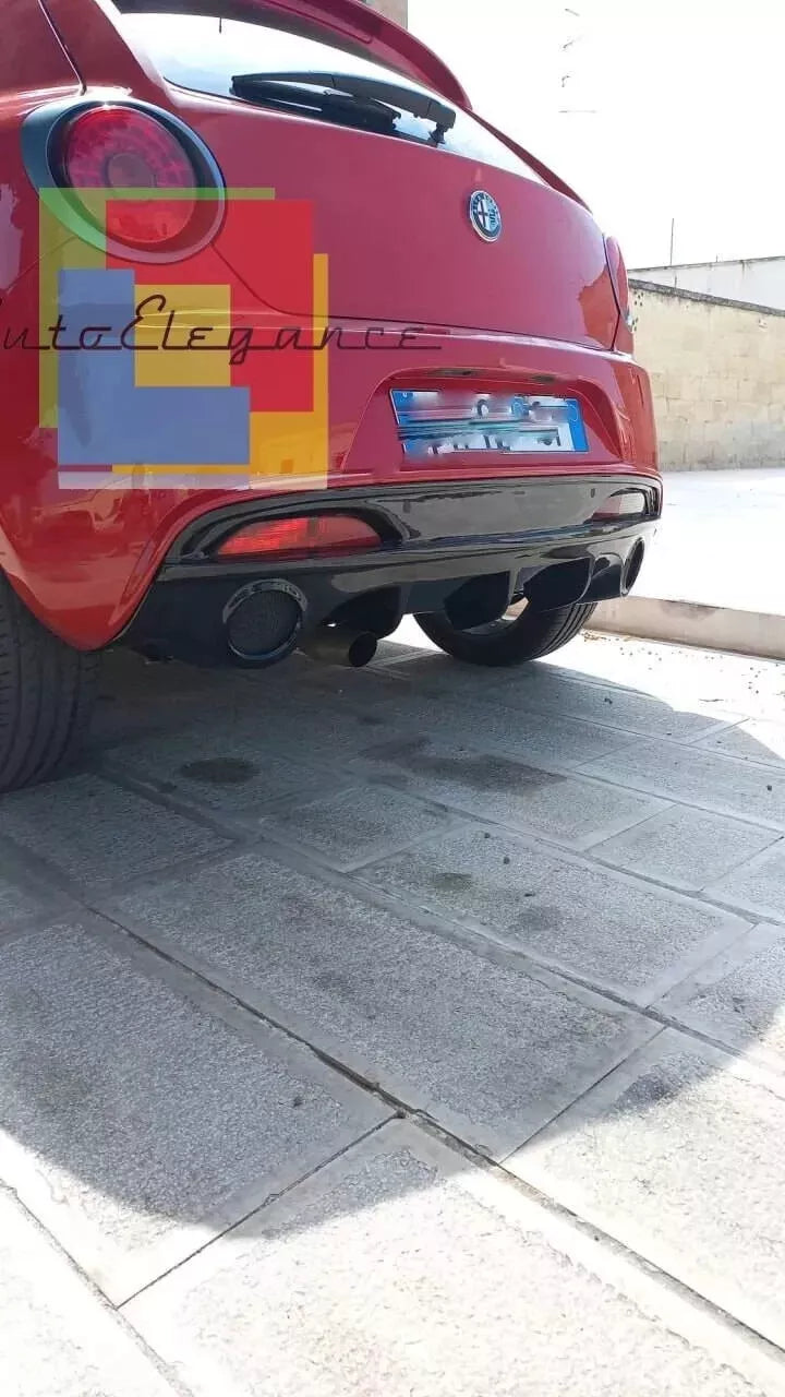 0151🔥DIFFUSORE ALFA ROMEO MITO 2008+ SOTTO PARAURTI POSTERIORE DAM NERO🔥