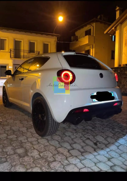 0151🔥DIFFUSORE ALFA ROMEO MITO 2008+ SOTTO PARAURTI POSTERIORE DAM NERO🔥
