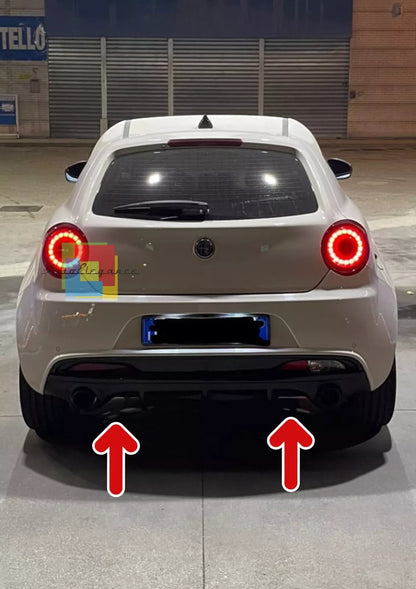 0151🔥DIFFUSORE ALFA ROMEO MITO 2008+ SOTTO PARAURTI POSTERIORE DAM NERO🔥