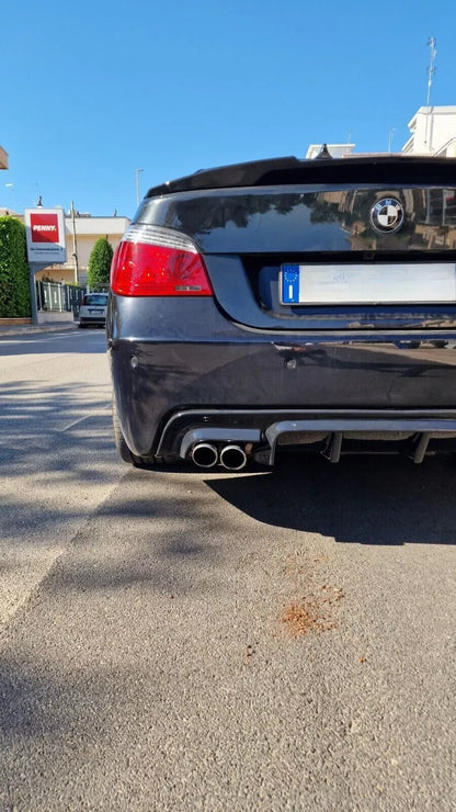⭐0147 DIFFUSORE ADATTO PER M5 TUNING LOOK BMW SERIE 5 E60 E61 03-07 NERO LUCIDO⭐