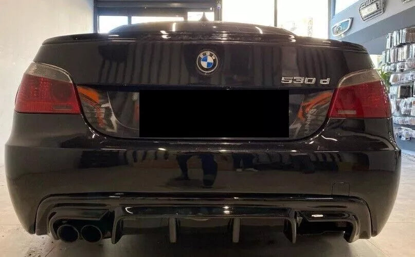 ⭐0147 DIFFUSORE ADATTO PER M5 TUNING LOOK BMW SERIE 5 E60 E61 03-07 NERO LUCIDO⭐
