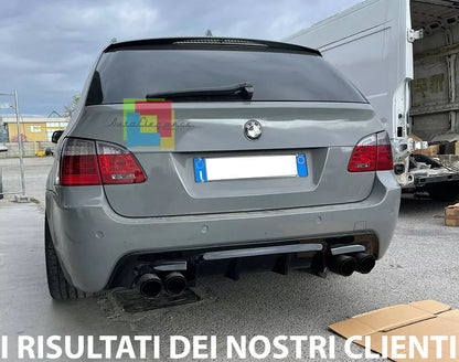 ⭐0147 DIFFUSORE ADATTO PER M5 TUNING LOOK BMW SERIE 5 E60 E61 03-07 NERO LUCIDO⭐