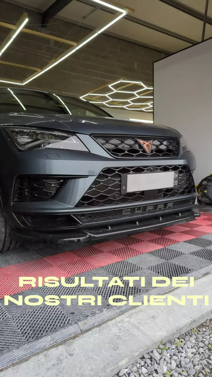 🔥1341 Splitter Anteriore Nero Lucido adatto per CUPRA Ateca 2018+🔥