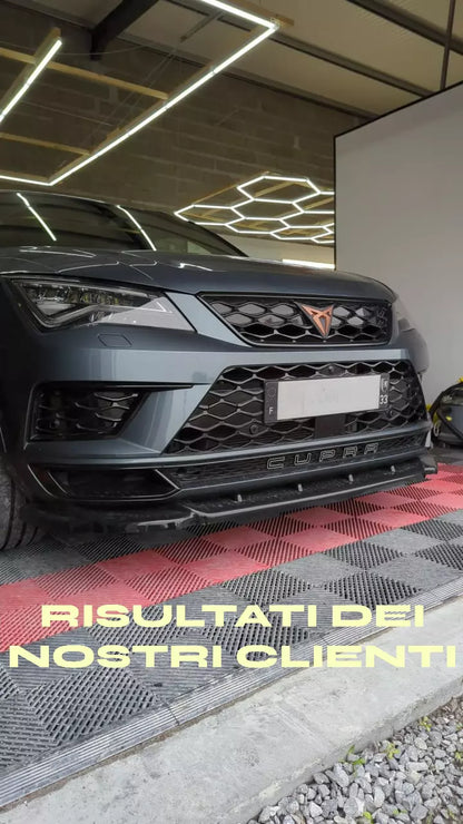 🔥1341 Splitter Anteriore Nero Lucido adatto per CUPRA Ateca 2018+🔥