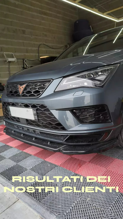 🔥1341 Splitter Anteriore Nero Lucido adatto per CUPRA Ateca 2018+🔥