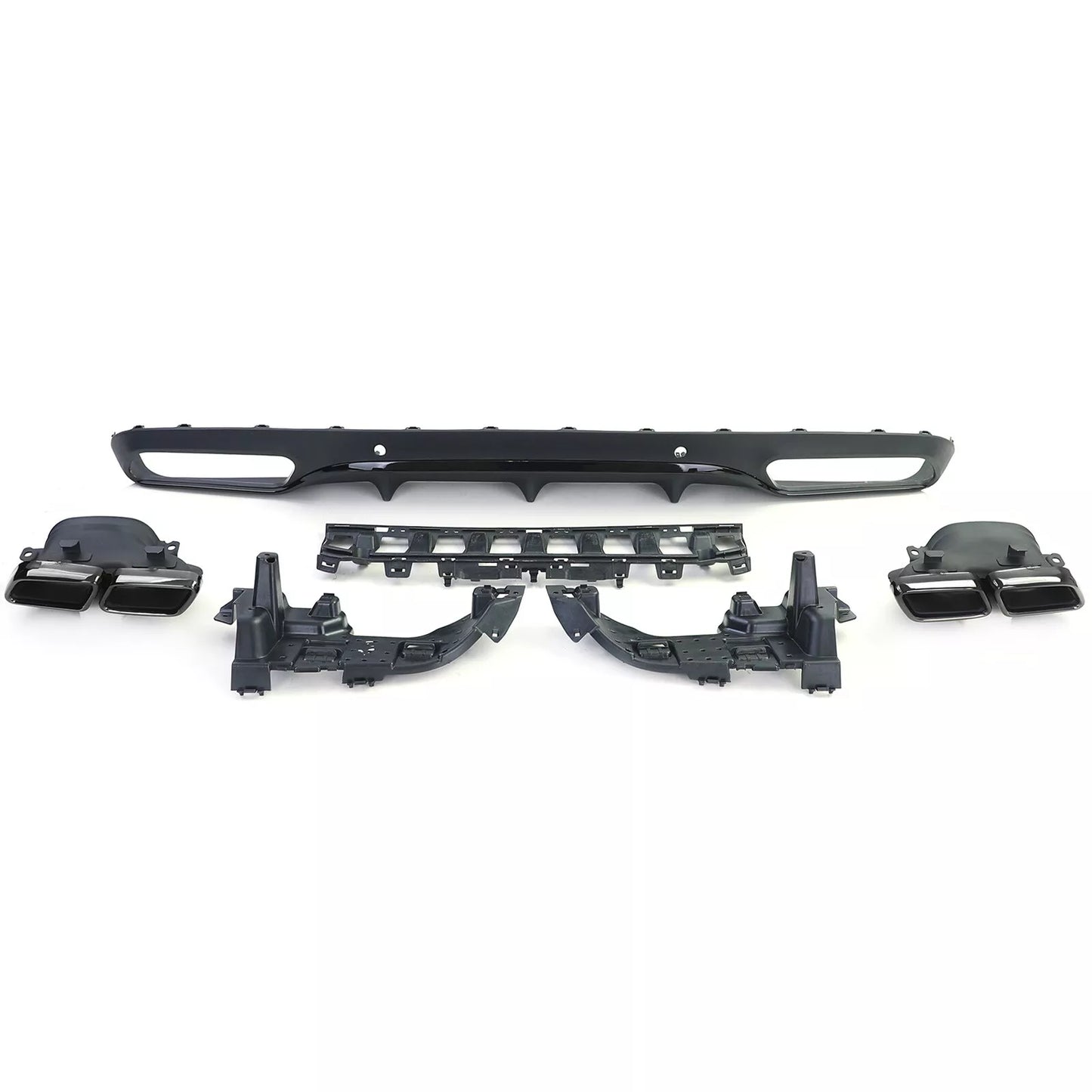 🔥Sport Rear Diffuser with Exhaust Tips for Mercedes C C205 🔥
