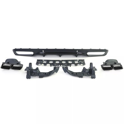 🔥Sport Rear Diffuser with Exhaust Tips for Mercedes C C205 🔥