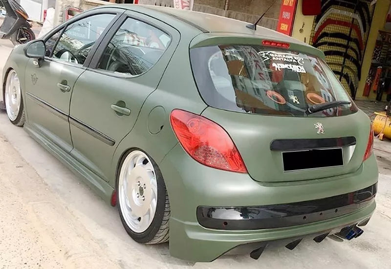 0600🔥DIFFUSORE DAM POSTERIORE PER PEUGEOT 207 ABS LOOK SPORTIVO TUNING🔥