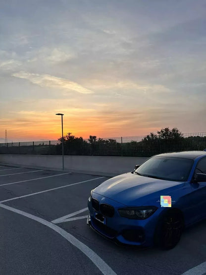 ⚡0563 SPLITTER SUITABLE FOR BMW 1 SERIES F20 F21 15-19 MSPORT LOOK GLOSSY BLACK⚡ 