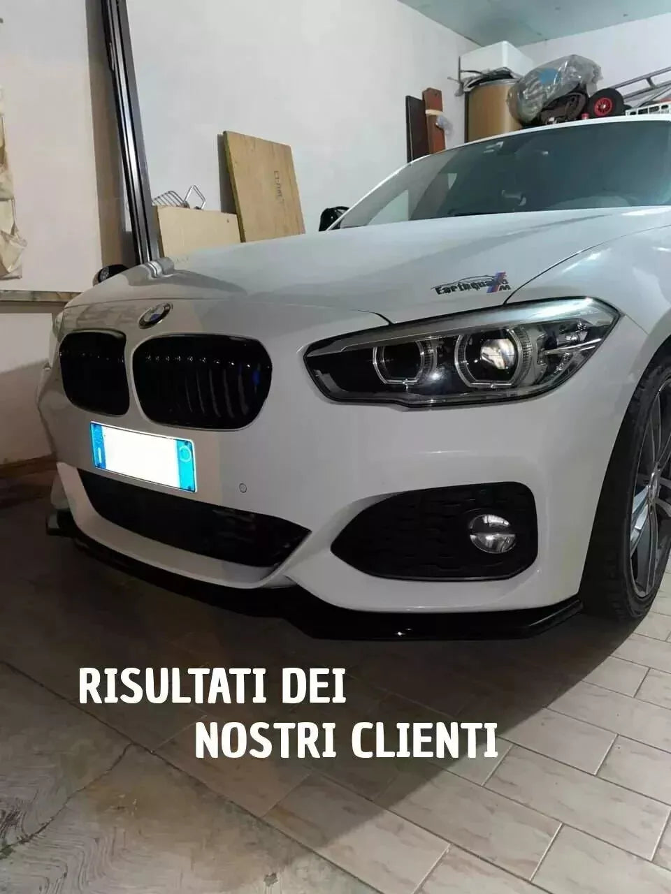 ⚡0563 SPLITTER SUITABLE FOR BMW 1 SERIES F20 F21 15-19 MSPORT LOOK GLOSSY BLACK⚡ 