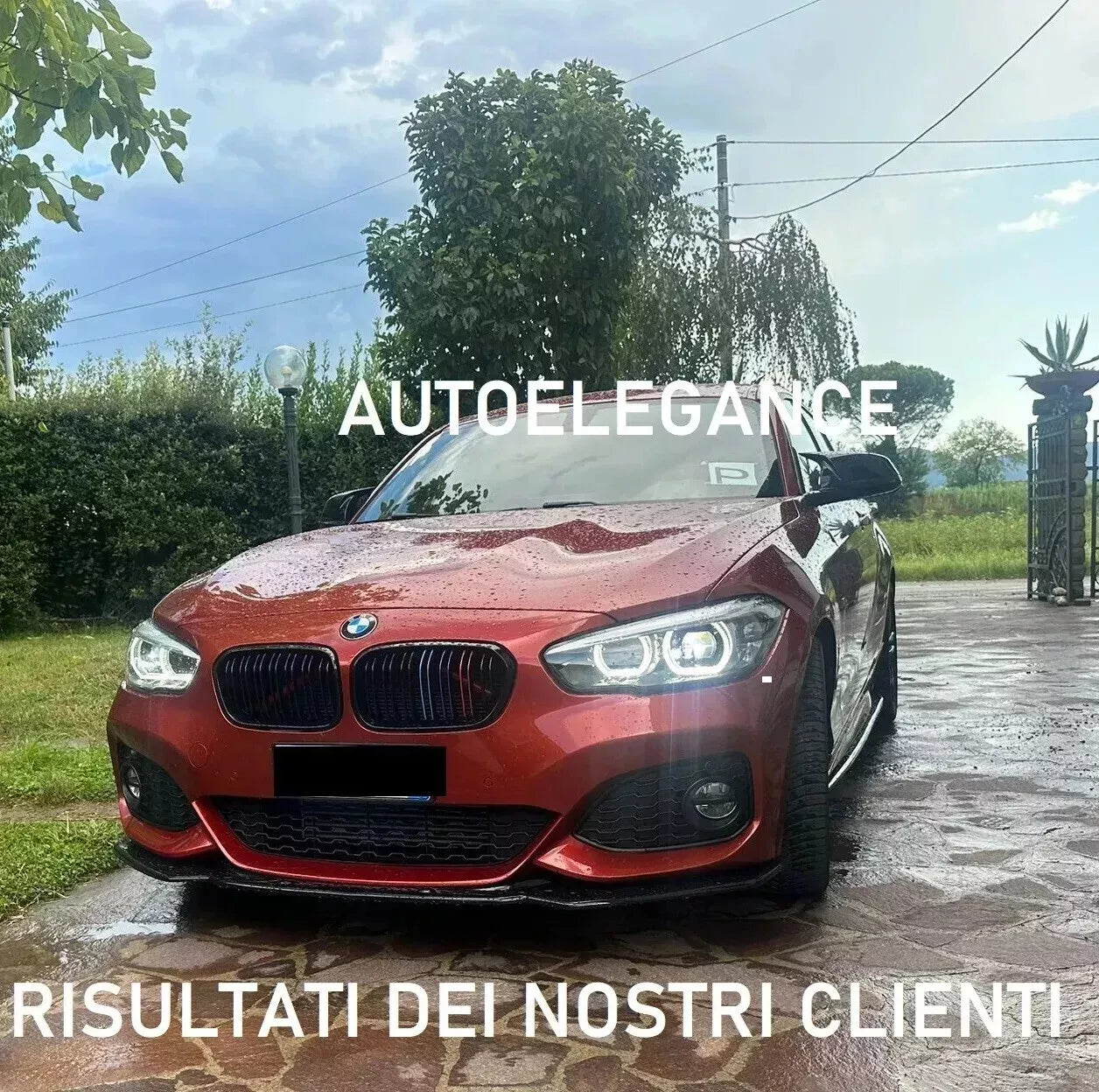 ⚡0563 SPLITTER SUITABLE FOR BMW 1 SERIES F20 F21 15-19 MSPORT LOOK GLOSSY BLACK⚡ 