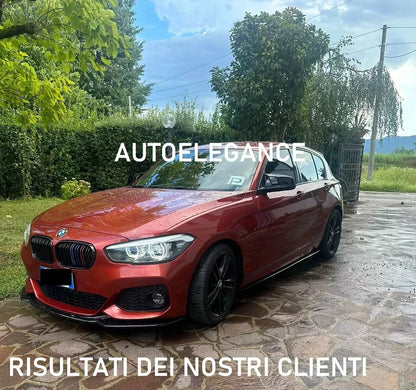 ⚡0563 SPLITTER SUITABLE FOR BMW 1 SERIES F20 F21 15-19 MSPORT LOOK GLOSSY BLACK⚡ 