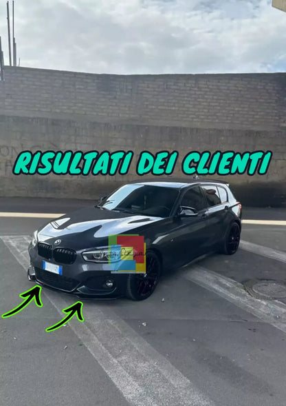 ⚡0563 SPLITTER SUITABLE FOR BMW 1 SERIES F20 F21 15-19 MSPORT LOOK GLOSSY BLACK⚡ 