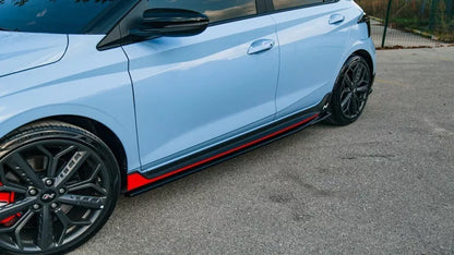 ⭐sottominigonne  Hyundai I20 N 3 20+Side Skirt Lip  Lower Extension nero lucido⭐