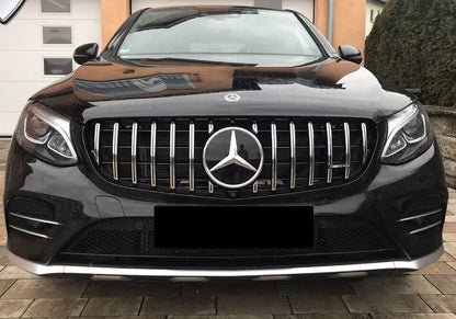 0909🔥GRIGLIA ADATTA PER MERCEDES CLASSE C W205 LIFT 19-21 CROMATA CON CAMERA🔥