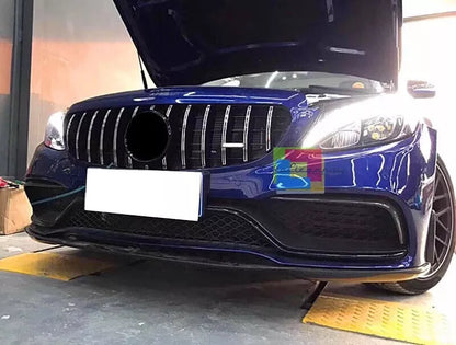 0909🔥GRIGLIA ADATTA PER MERCEDES CLASSE C W205 LIFT 19-21 CROMATA CON CAMERA🔥