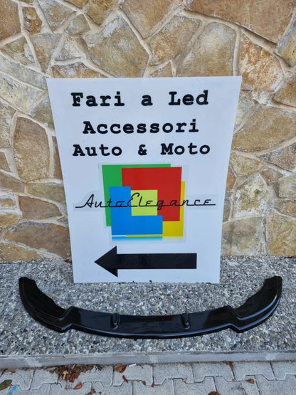 0640⭐LAMA BMW SERIE 3 E46 M3 SOTTO PARAURTI ANTERIORE ABS NERO LUCIDO SPLITTER ⭐
