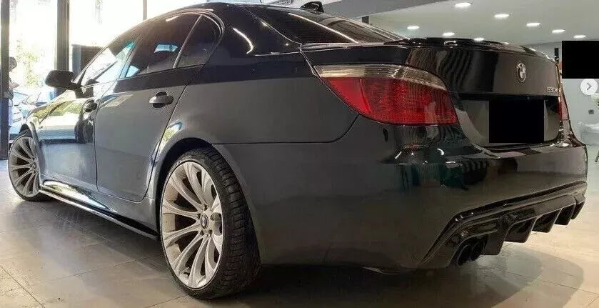 0147🔥DIFFUSORE ADATTO PER M5 TUNING LOOK BMW SERIE 5 E60 E61 03-07 NERO LUCIDO⭐