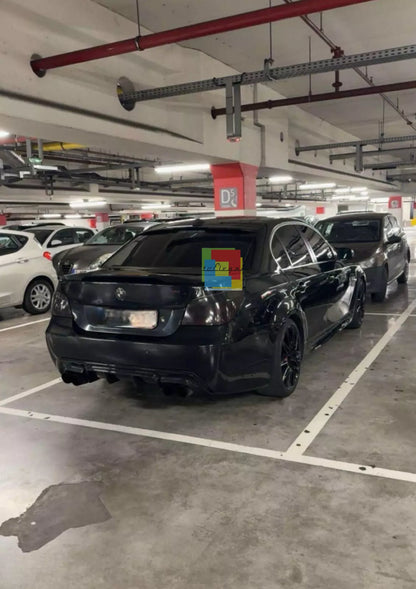 0147🔥DIFFUSORE ADATTO PER M5 TUNING LOOK BMW SERIE 5 E60 E61 03-07 NERO LUCIDO⭐