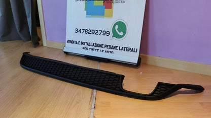 0967⭐DIFFUSORE POSTERIORE ADATTO PER VW POLO AW1 2018+ LOOK GTI ABS NERO OPACO⭐
